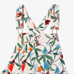 Clearance Girls' Floral Overall Dress Child Dresses & Skirts