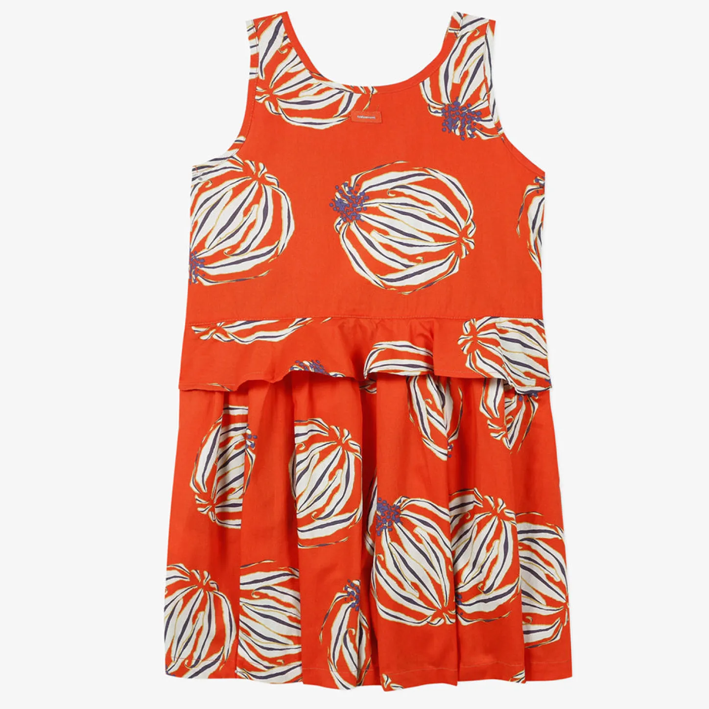Outlet Girls' Flower Print Romper Child Dresses & Skirts