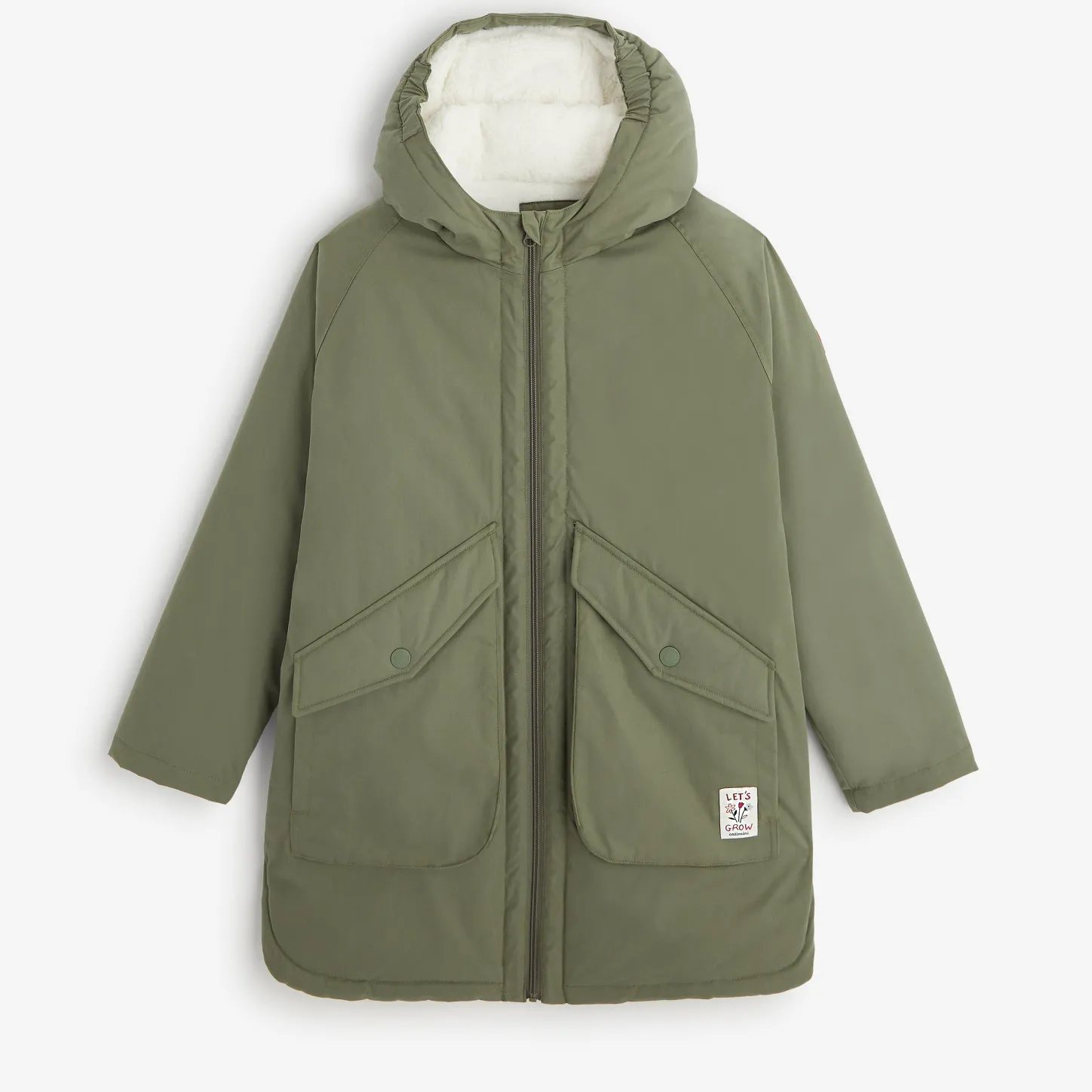 Best Girls' Green Parka Child Outerwear