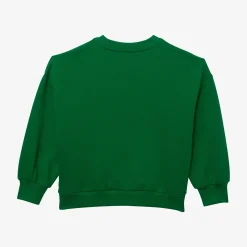 Discount Girls' Green Sweatshirt Child Cardigans & Sweaters