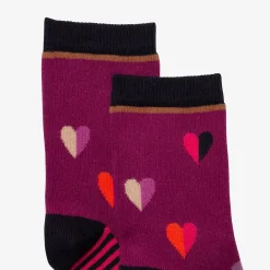 Outlet Girls' Heart Purple Socks Child Accessories
