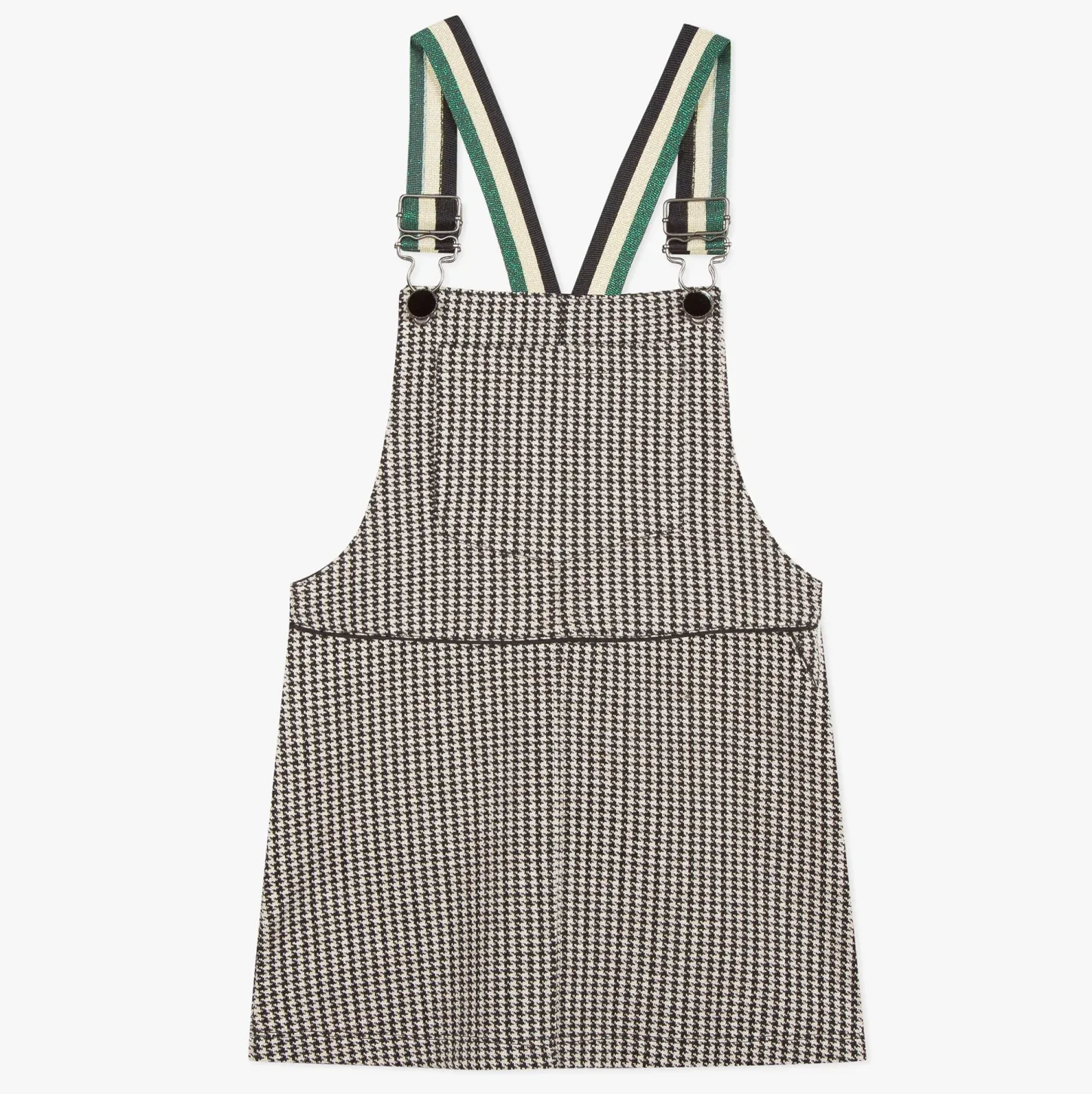 Discount Girls' Houndstooth Pinafore Dress Child Dresses & Skirts