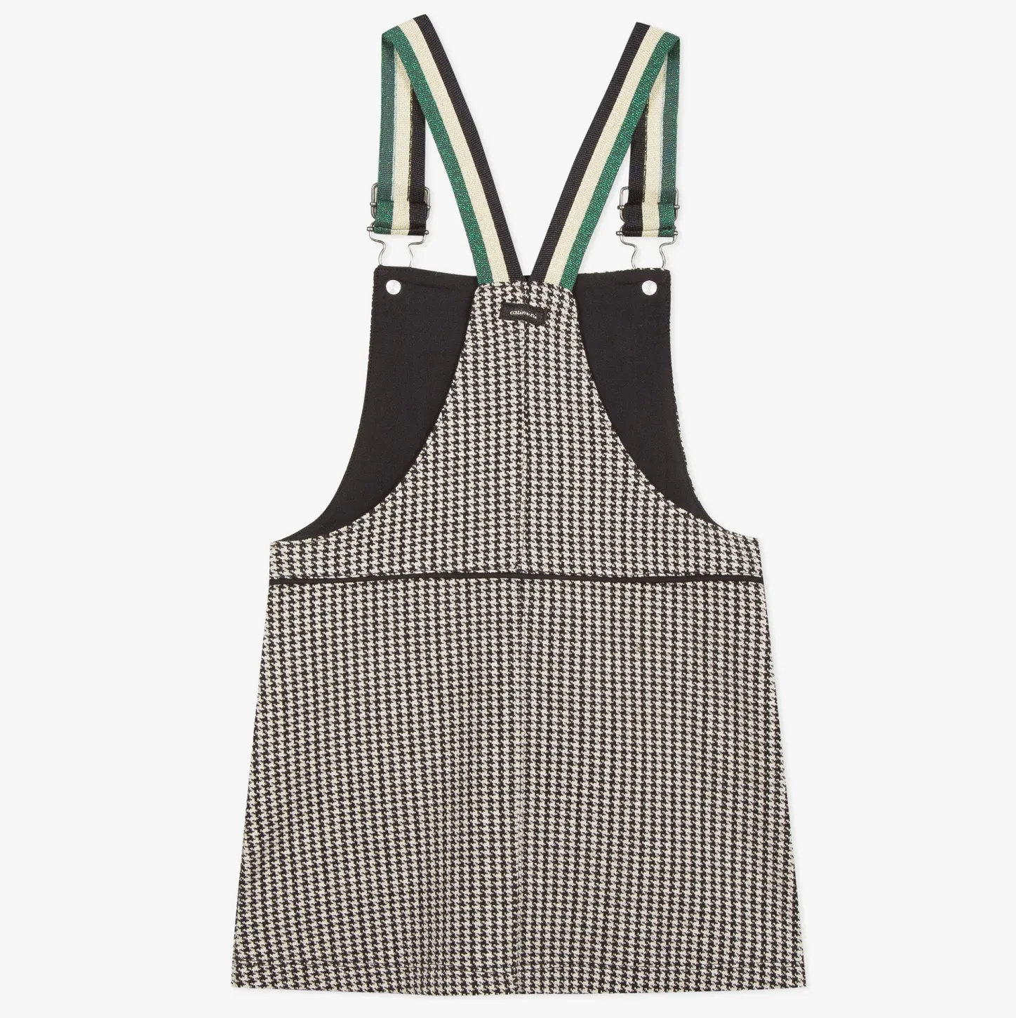 Discount Girls' Houndstooth Pinafore Dress Child Dresses & Skirts