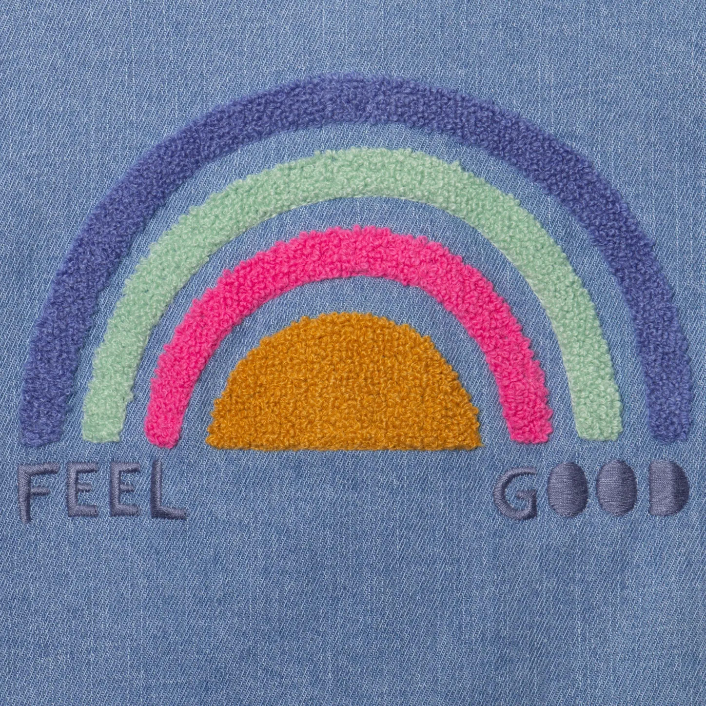 Outlet Girls' Jean Jacket With Embroidery On The Back. Child Cardigans & Sweaters