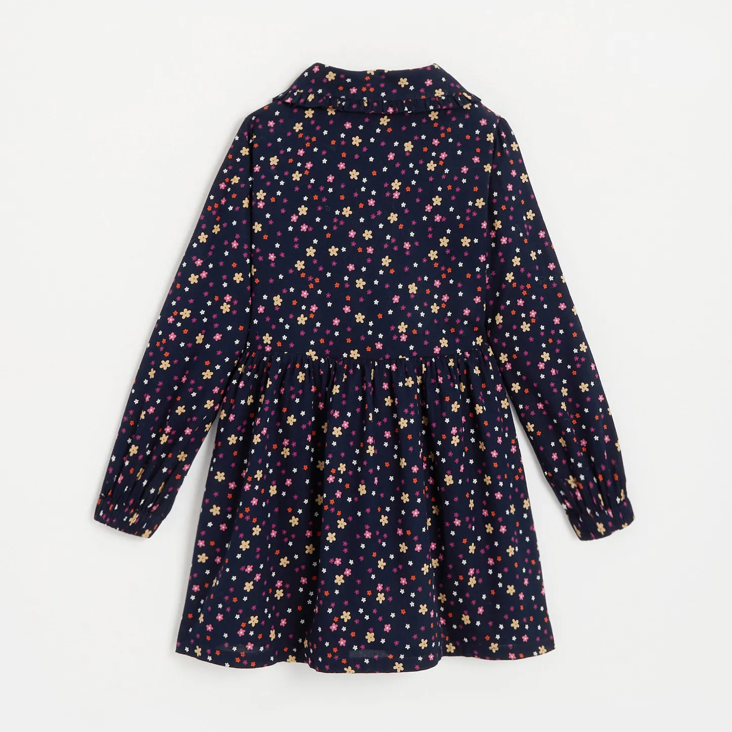 Hot Girls' Navy Blue Long Sleeve Dress Child Dresses & Skirts