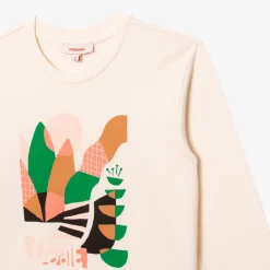 Sale Girls' Off White T-Shirt Child T-Shirts & Tops
