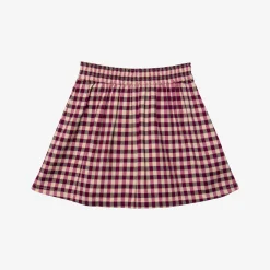 Outlet Girls' Purple Gingham Skirt Child Dresses & Skirts