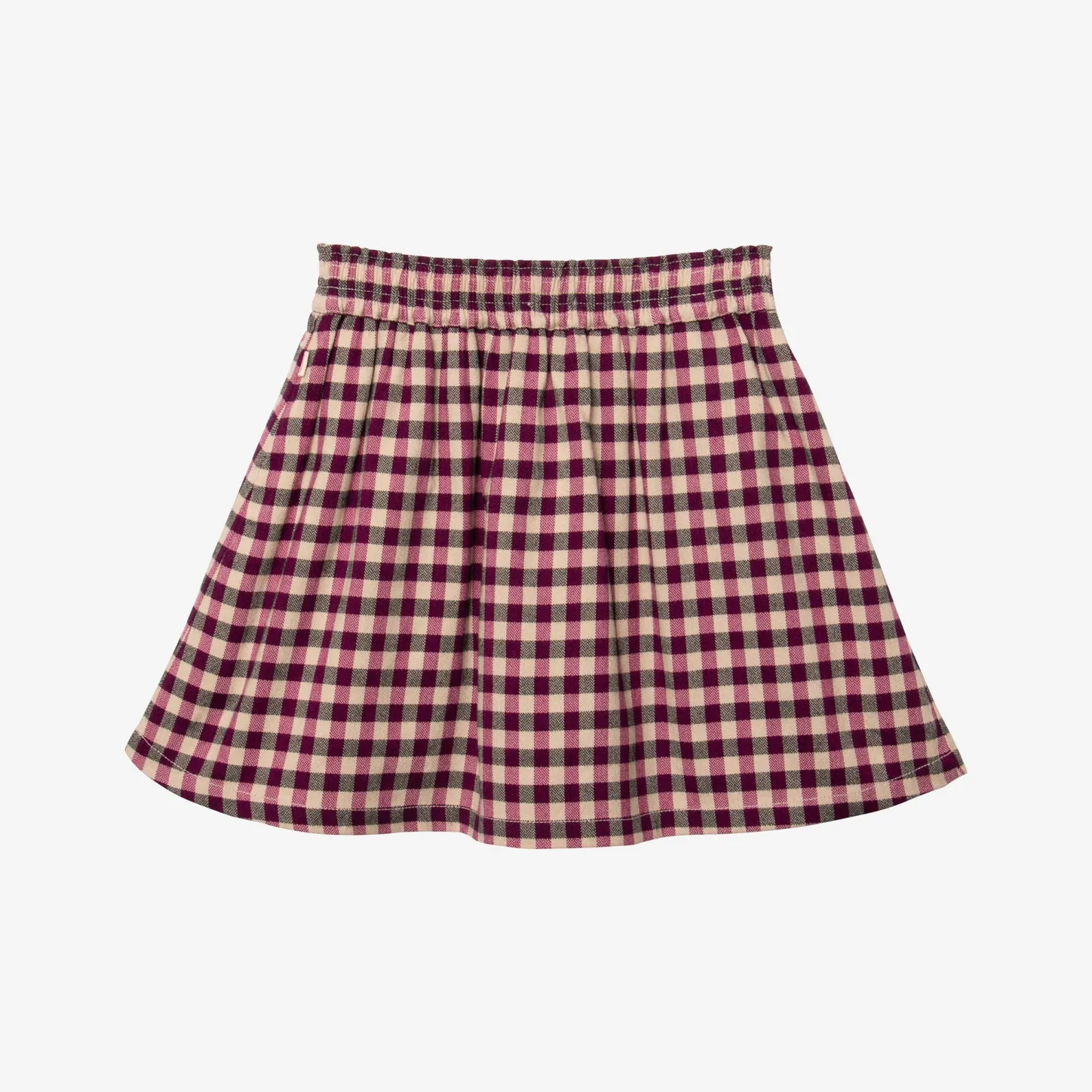 Outlet Girls' Purple Gingham Skirt Child Dresses & Skirts