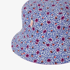 Clearance Girls' Reversible Floral Print Bucket Hat Child Accessories