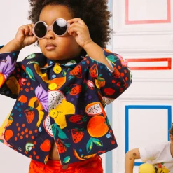 Hot Girls' Reversible Printed Jacket Child Outerwear