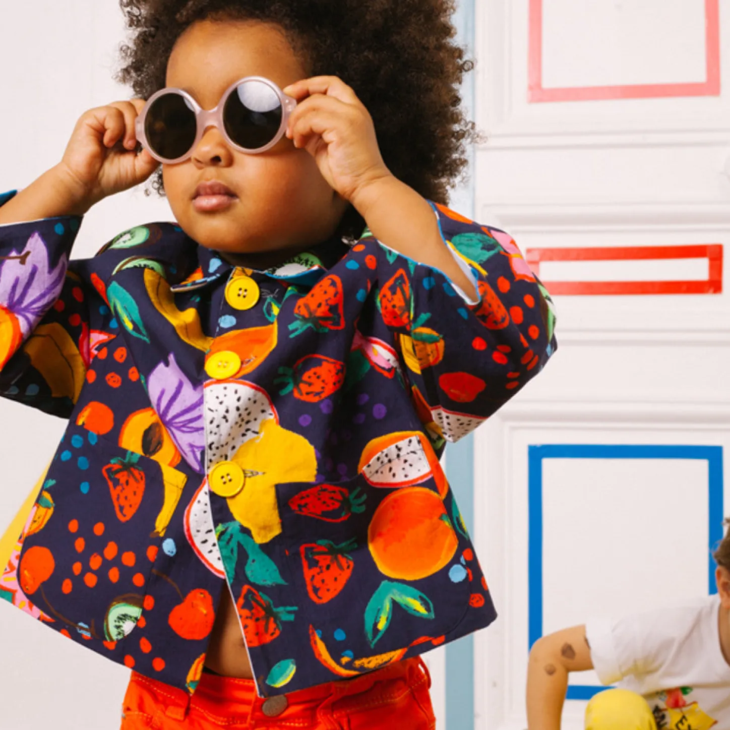 Hot Girls' Reversible Printed Jacket Child Outerwear