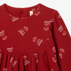 Discount Girls' Terracotta Long Sleeve Dress Child Dresses & Skirts
