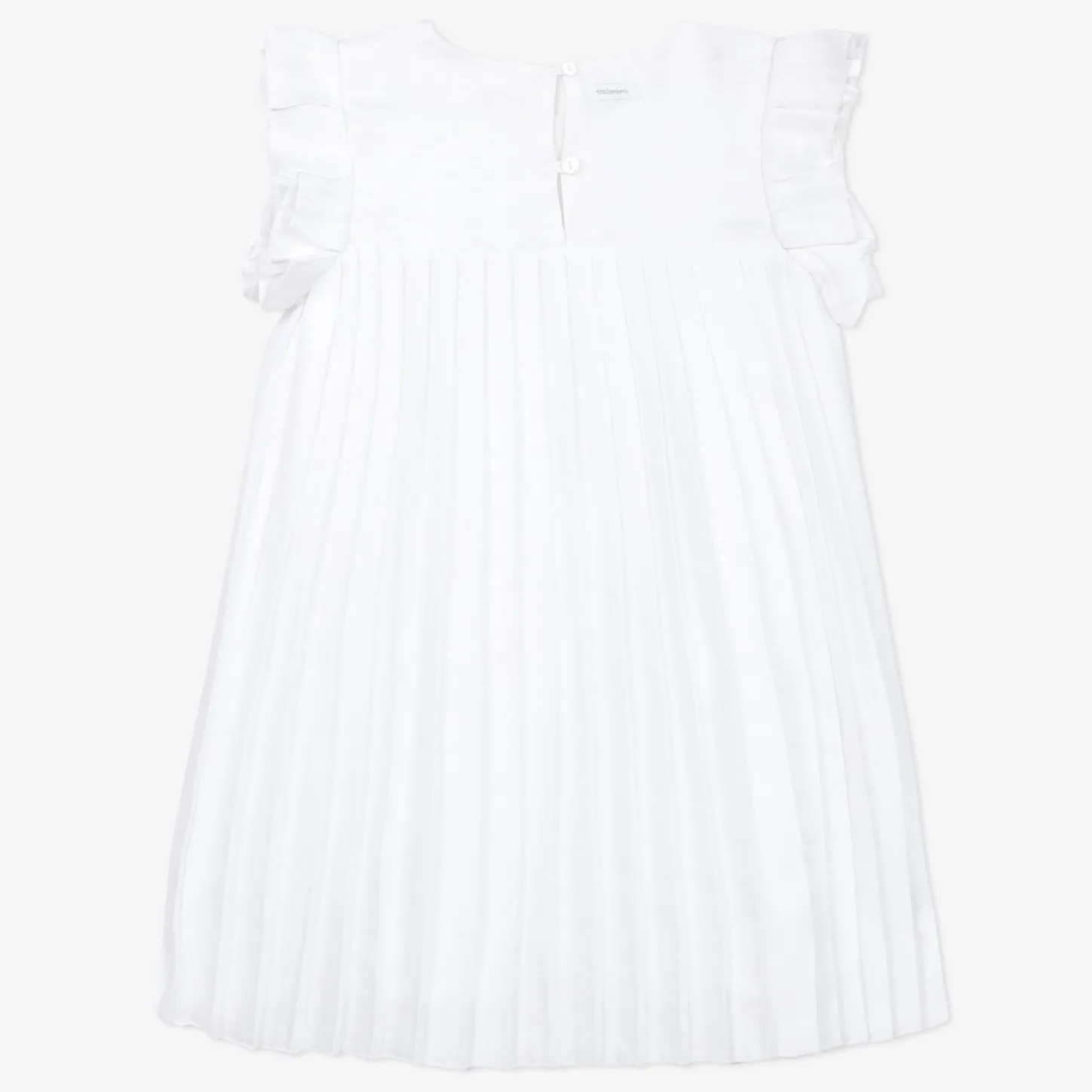 Sale Girls' White Pleated Dress Child Dresses & Skirts