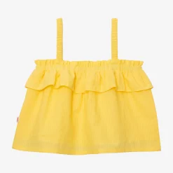 Sale Girls' Yellow Tank Top Child T-Shirts & Tops