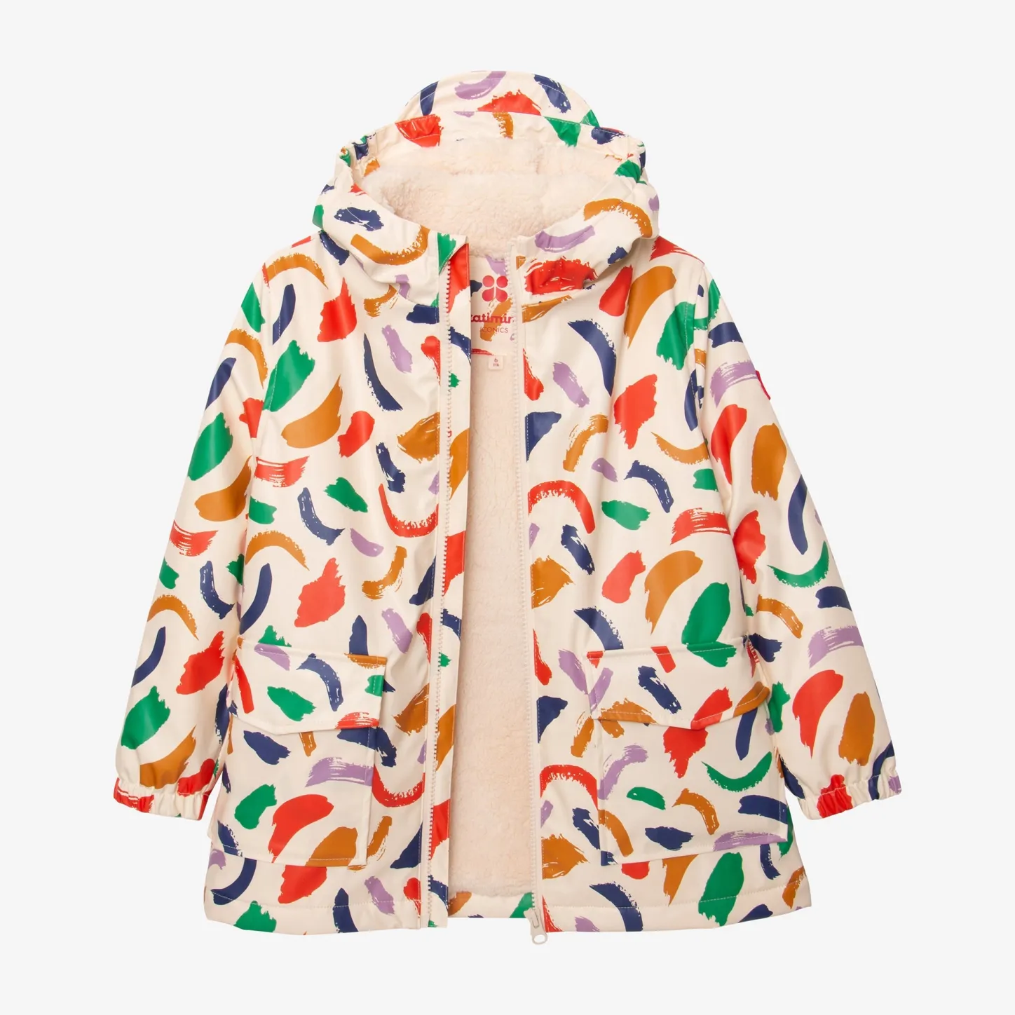 Fashion Kid Beige Raincoat Child Outerwear