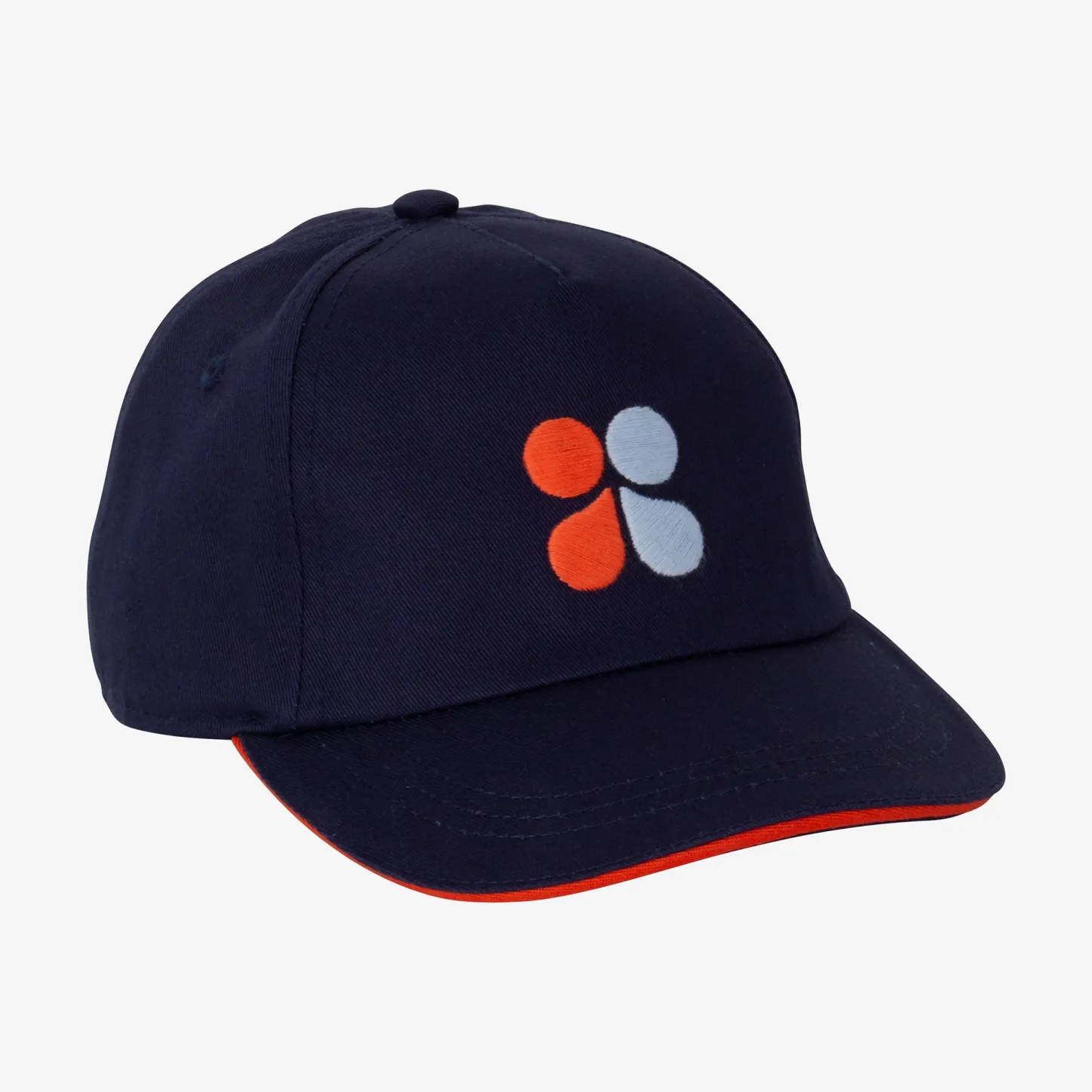 Fashion Kid Blue Embroidered Butterfly Baseball Cap Child Accessories
