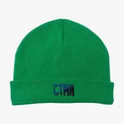Outlet Kid Green Knit Beanie Child Accessories