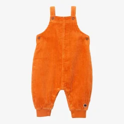 Fashion Newborn Boy Orange Corduroy Overalls Child Bottoms
