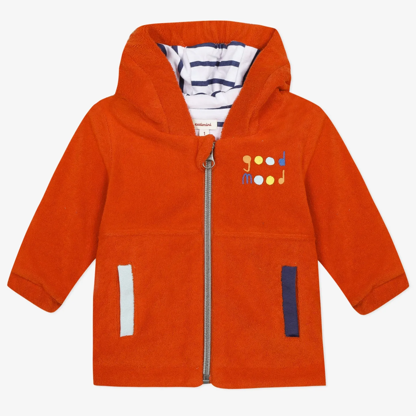 Clearance Newborn Boy Terry Hooded Jacket Child Outerwear & Snowsuits