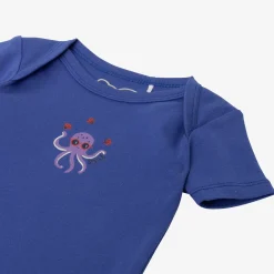 Online Newborn Boy's Blue And Ecru 2-Pack Bodysuits Child Pajamas & Bodysuits