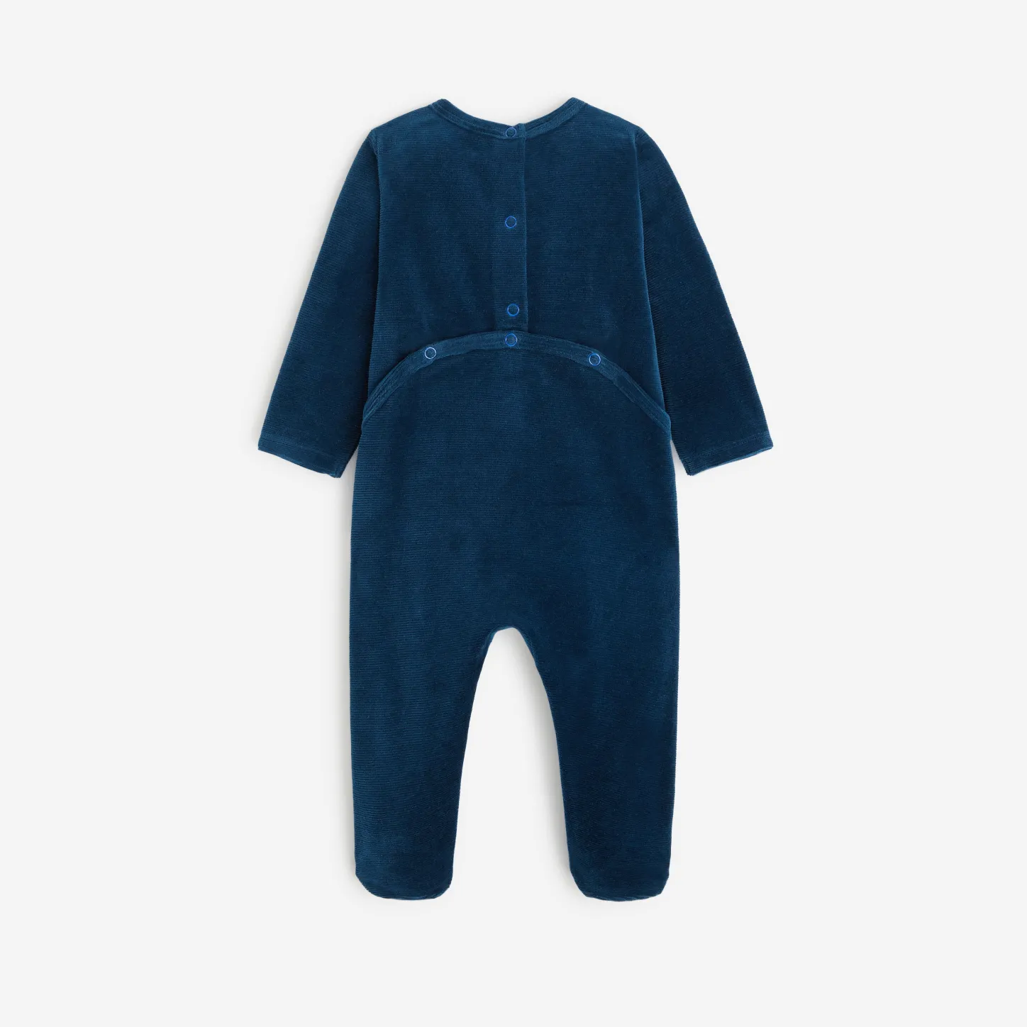 New Newborn Boys' Blue Velvet Footie Pajama Child Pajamas & Bodysuits