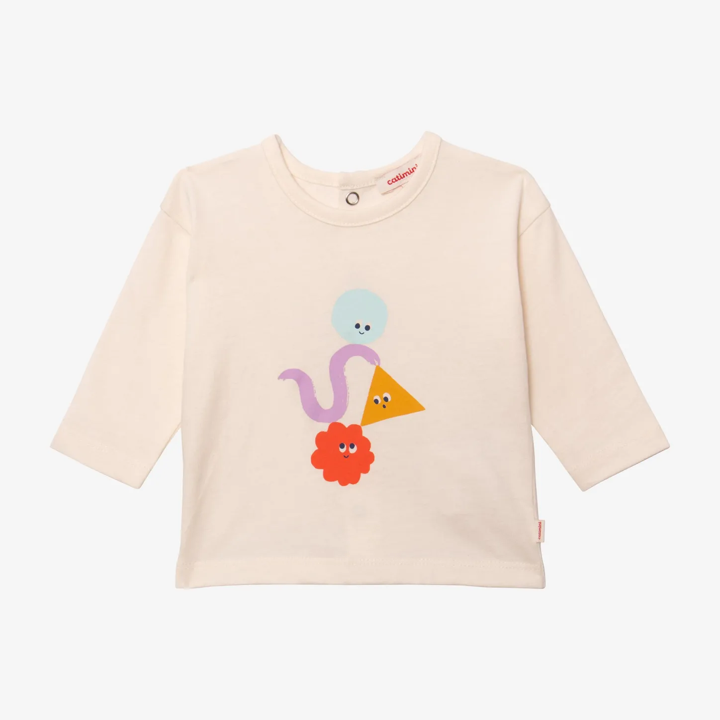 Outlet Newborn Boys' Off White T-Shirt Child Tops