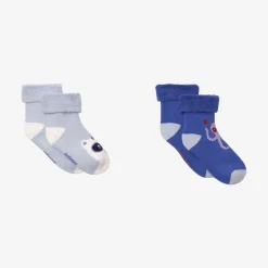 Discount Newborn Boys' 2-Pack Blue Socks Child Accessories