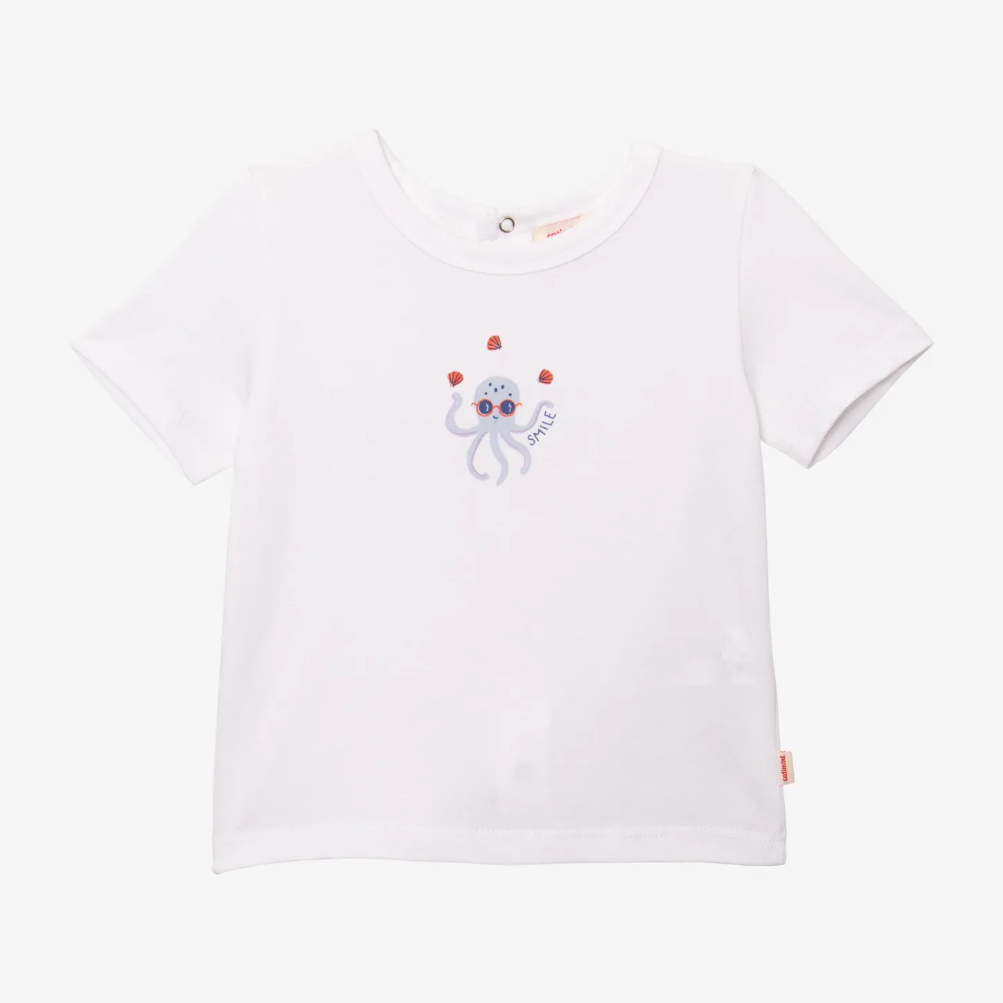 Online Newborn Boys' White T-Shirt Child Tops