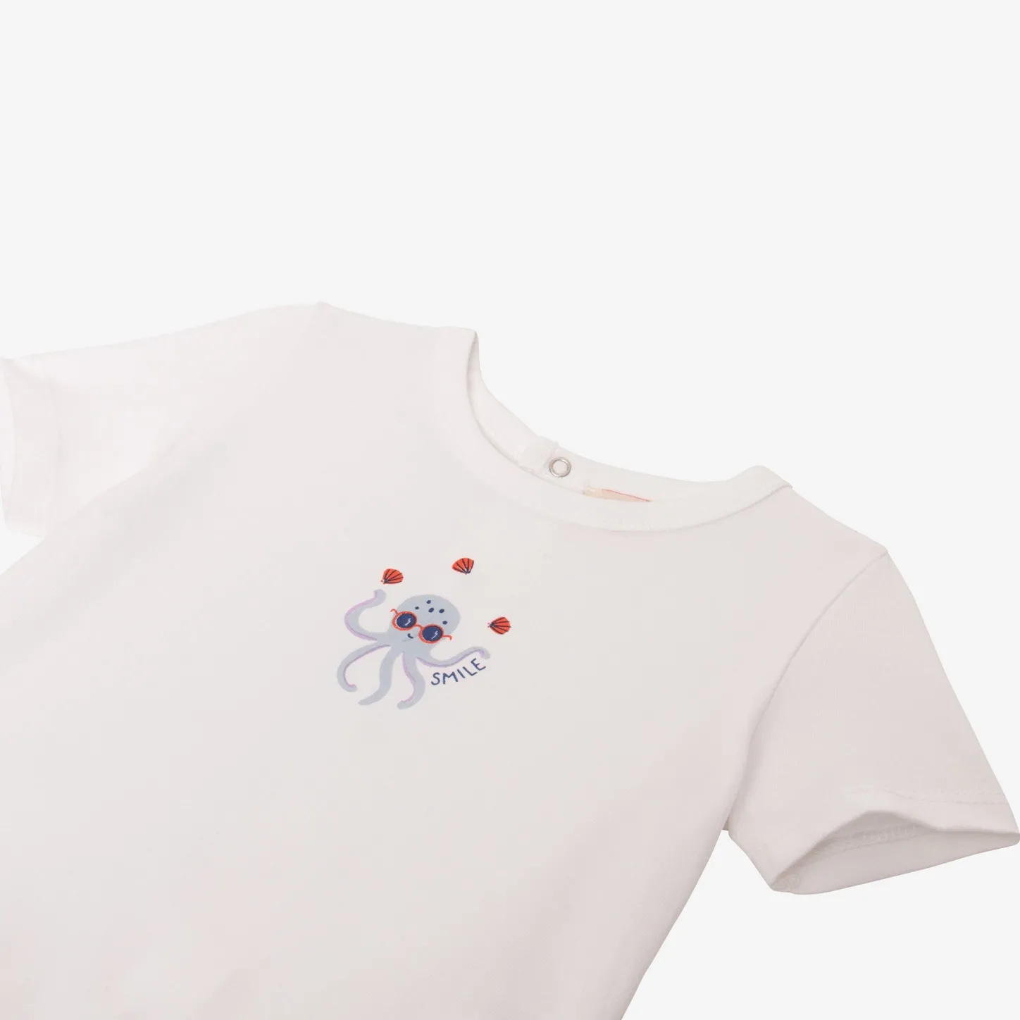 Online Newborn Boys' White T-Shirt Child Tops