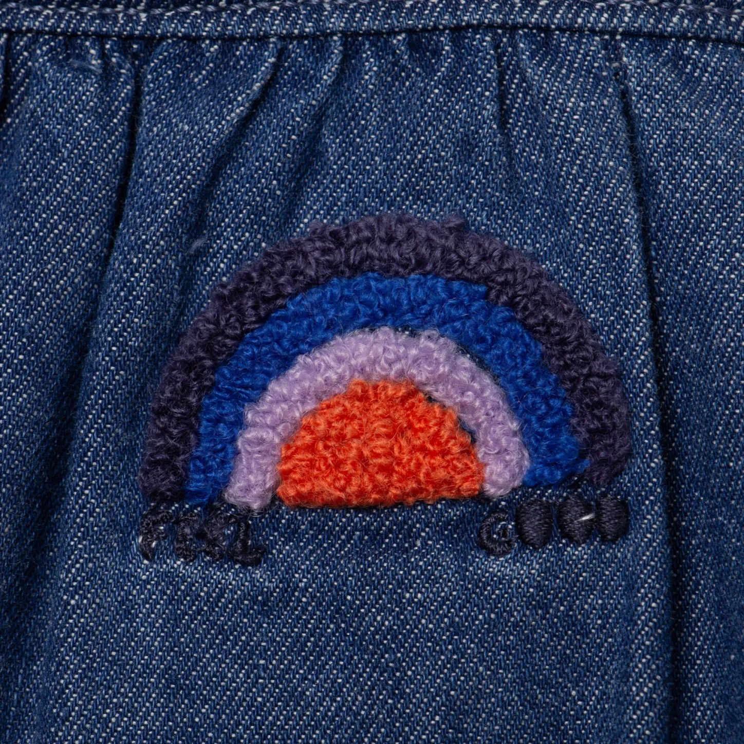 Outlet Newborn Embroidered Denim Bloomers Child Bottoms