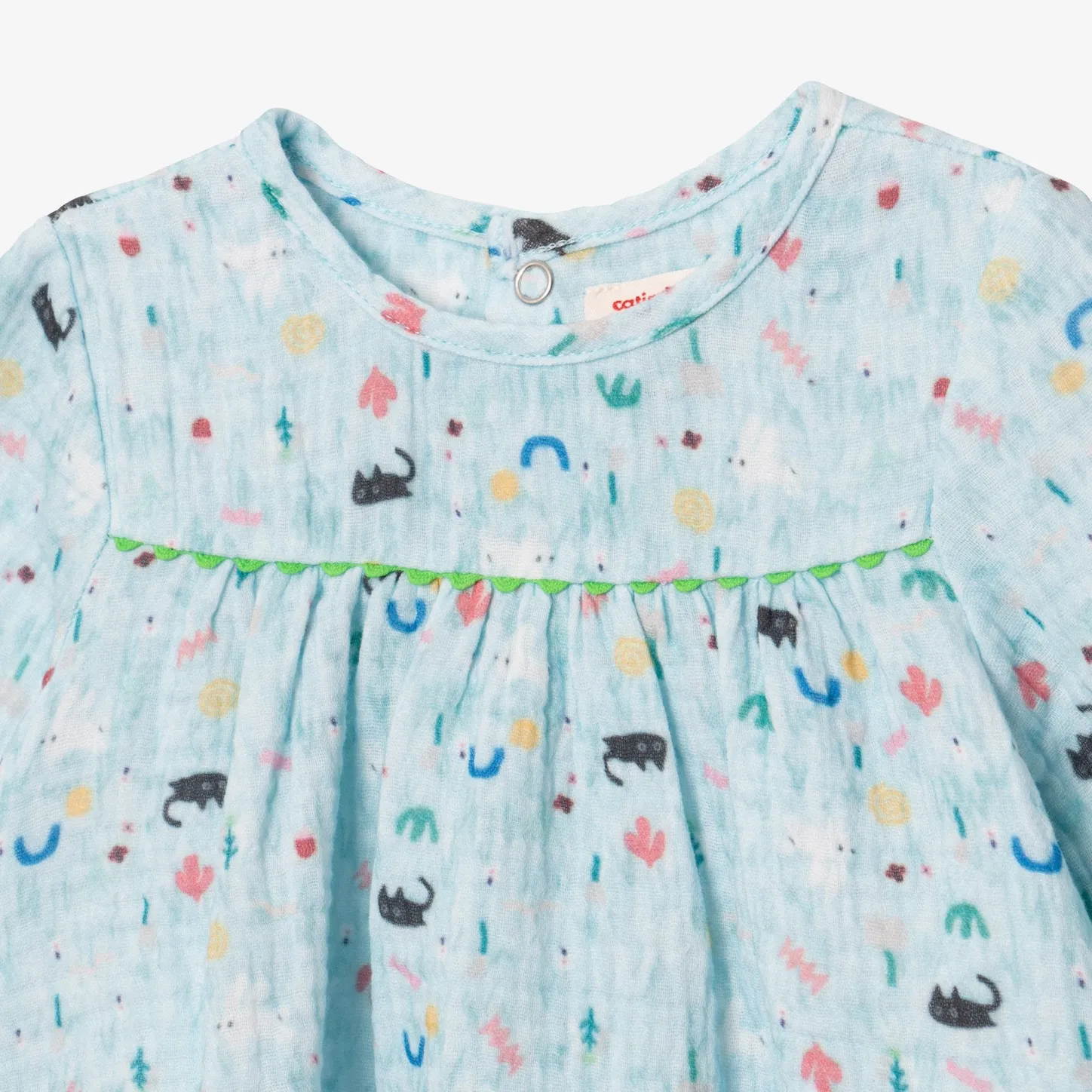 Sale Newborn Girl Pastel Blue Blouse Child Tops