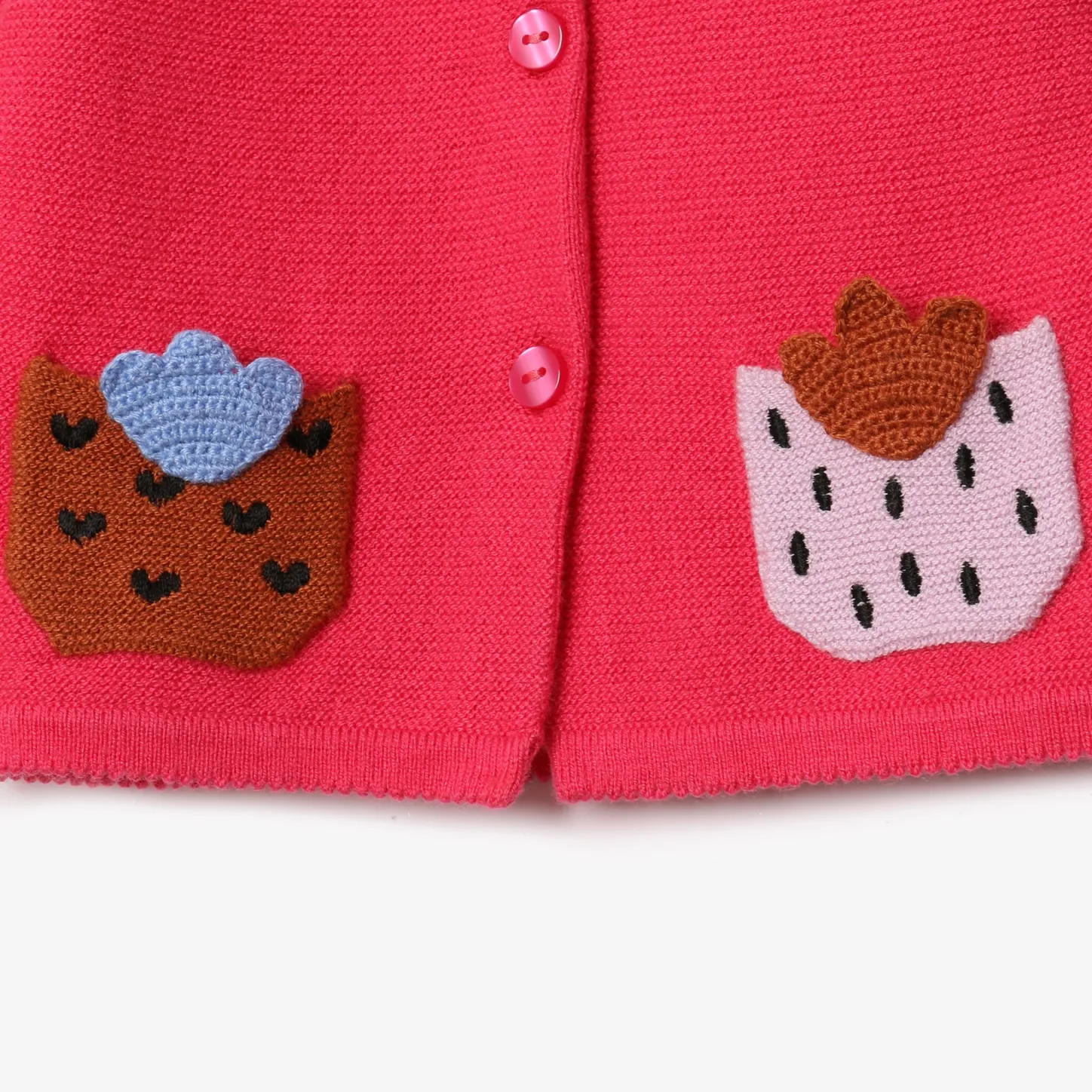 New Newborn Girl Pink Cardigan Child Cardigans & Sweaters