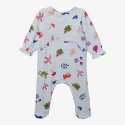 Hot Newborn Girls' Blue Pajama Child Pajamas & Bodysuits