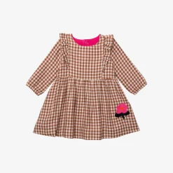 Fashion Newborn Girls' Cinnamon Long Sleeve Dress Child Dresses