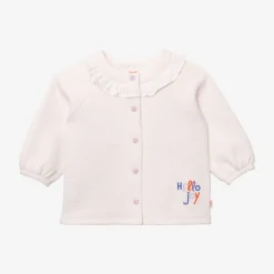 Clearance Newborn Girl's Ecru Embroidered Cardigan Child Cardigans & Sweaters
