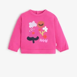 Hot Newborn Girls' Hot Pink Sweatshirt Child Cardigans & Sweaters