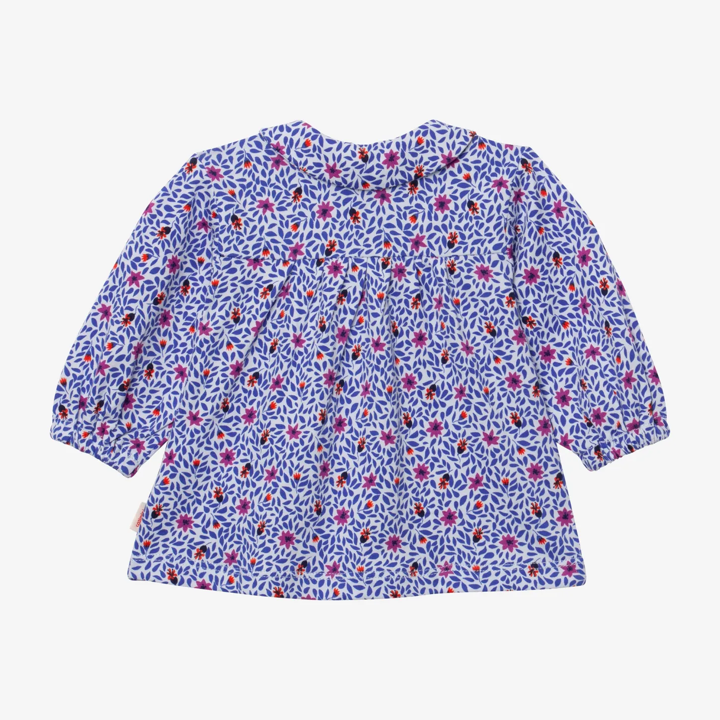 Fashion Newborn Girls' Micro-Flower Snap-Fastened Jersey Blouse Child Tops