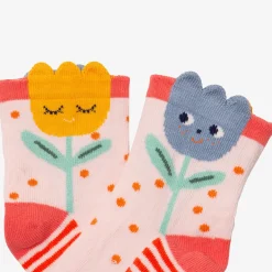 Discount Newborn Girls' Pink Floral Socks Child Accessories
