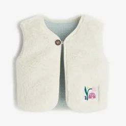 Outlet Newborn Girls' Reversible Blue Cardigan Child Cardigans & Sweaters