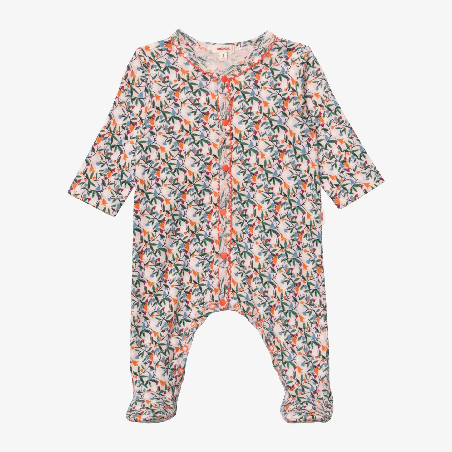 Hot Newborn Girl's Springtime Footie Pajama Child Pajamas & Bodysuits