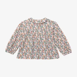 Clearance Newborn Girls' Springtime T-Shirt With Snap Buttons Child Tops