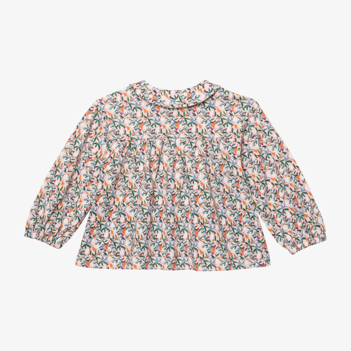 Clearance Newborn Girls' Springtime T-Shirt With Snap Buttons Child Tops