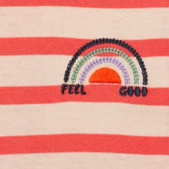 Outlet Newborn Girls' Striped Vanilla T-Shirt Child Tops