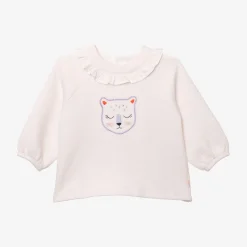 Clearance Newborn Girls' Sweatshirt With Cat Embroidery Child Cardigans & Sweaters