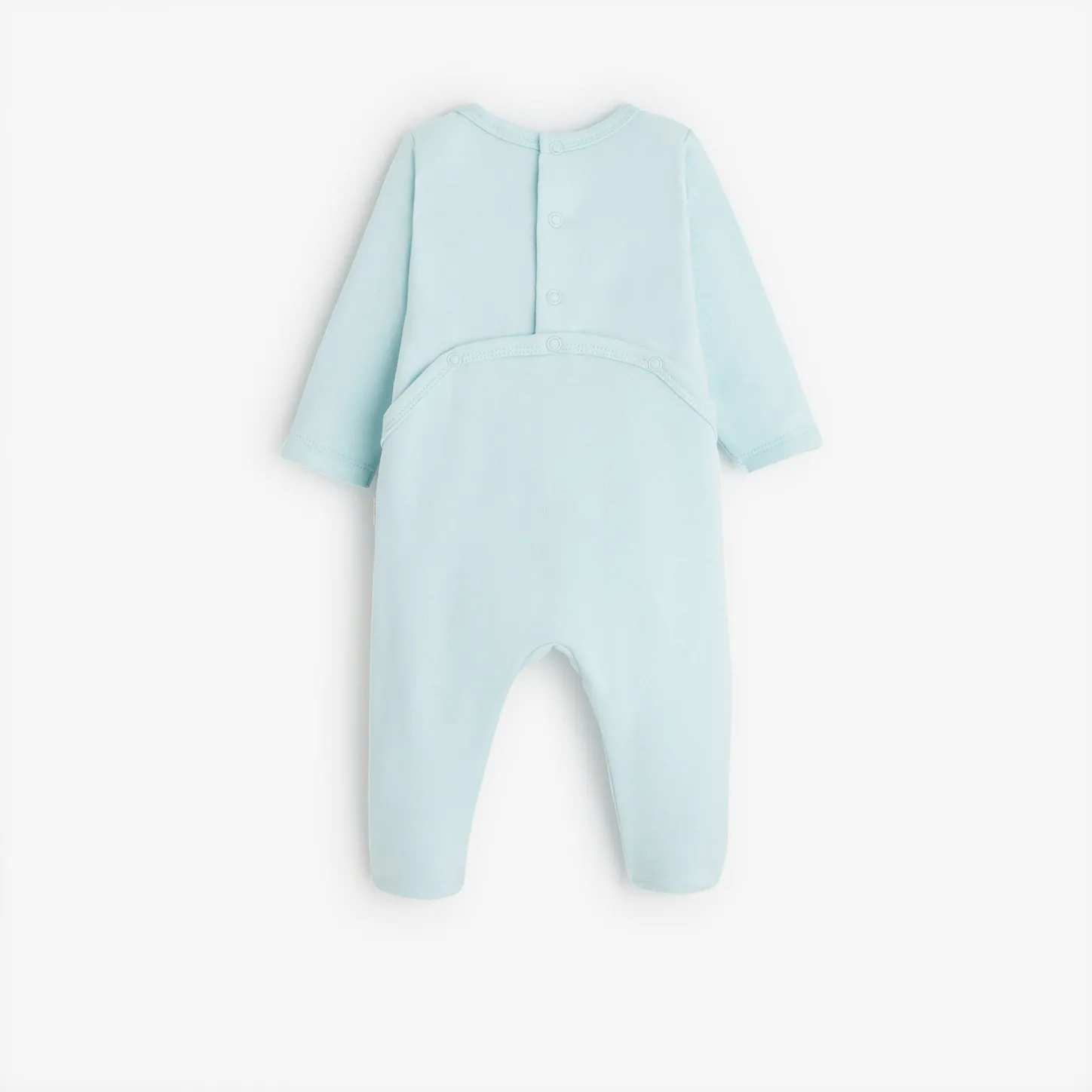 New Newborn Light Blue Footie Pajama Child Pajamas & Bodysuits