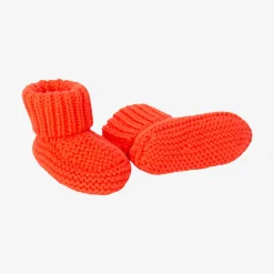 Best Newborn Orange Knitted Baby Booties Child Accessories
