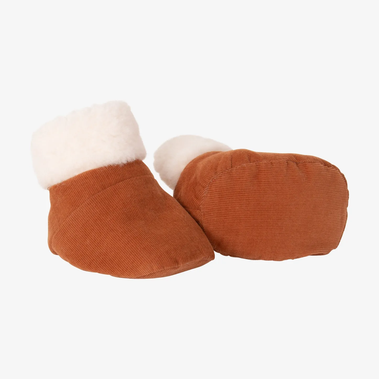 Outlet Newborn Reversible Caramel Booties Child Accessories