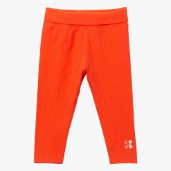 Sale Newborn Ribbed Orange Leggings Child Bottoms
