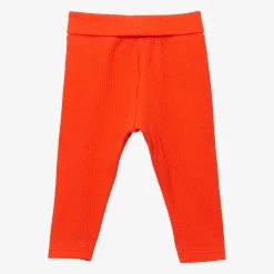 Sale Newborn Ribbed Orange Leggings Child Bottoms