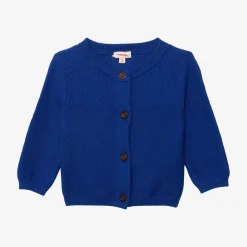 New Newborn Unisex Blue Knit Cardigan Child Cardigans & Sweaters